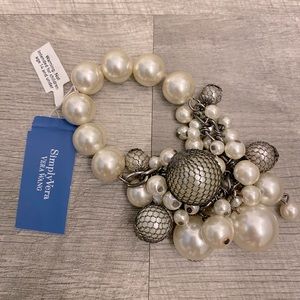 Simply Vera Vera Wang Pearls & Beads Bracelet NWT